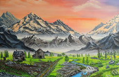 Original art for sale at UGallery.com | Northwest of Heaven by Art Clark | $1,075 | acrylic painting | 24' h x 36' w | thumbnail 1