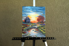 Original art for sale at UGallery.com | Paradise Forgotten by Art Clark | $475 | acrylic painting | 12' h x 9' w | thumbnail 3