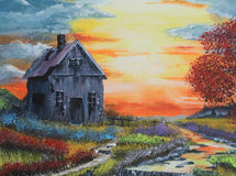 Original art for sale at UGallery.com | Paradise Forgotten by Art Clark | $400 | acrylic painting | 12' h x 9' w | thumbnail 4