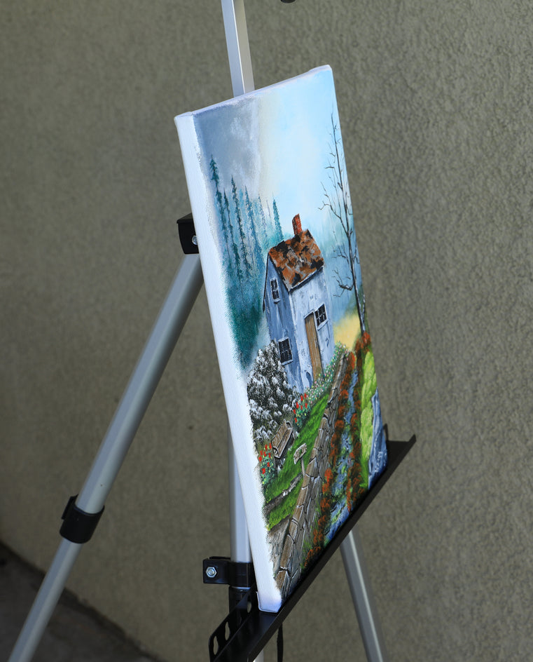 Pathway to the Past by Art Clark |  Side View of Artwork 