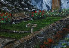 Original art for sale at UGallery.com | Pathway to the Past by Art Clark | $450 | acrylic painting | 14' h x 11' w | thumbnail 3