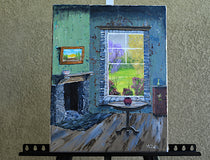 Original art for sale at UGallery.com | Room with a View by Art Clark | $450 | acrylic painting | 14' h x 11' w | thumbnail 3