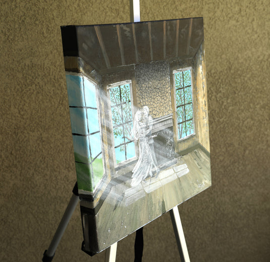 The Dance Goes On by Art Clark |  Side View of Artwork 