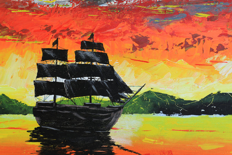 The Last Grand Sail by Art Clark |   Closeup View of Artwork 