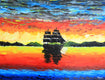 Original art for sale at UGallery.com | The Last Grand Sail by Art Clark | $600 | acrylic painting | 18' h x 24' w | thumbnail 1