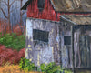 Original art for sale at UGallery.com | The Train Station by Art Clark | $375 | acrylic painting | 14' h x 11' w | thumbnail 3