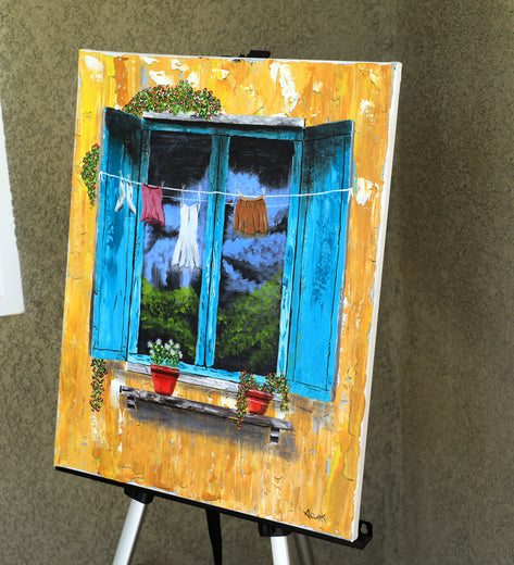 Under the Tuscan Sun by Art Clark |  Side View of Artwork 