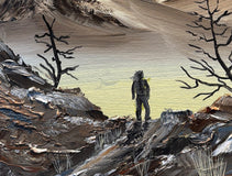 Original art for sale at UGallery.com | Between Faith and Promise by Art Clark | $475 | oil painting | 14' h x 11' w | thumbnail 4