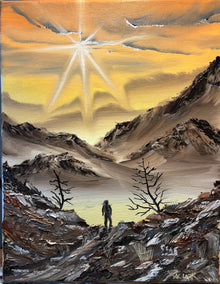 oil painting by Art Clark titled Between Faith and Promise