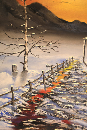 Between Fire and Ice by Art Clark |   Closeup View of Artwork 