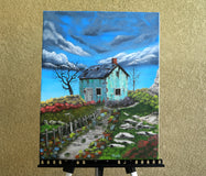 Original art for sale at UGallery.com | Mountain Top Splendor by Art Clark | $750 | oil painting | 20' h x 16' w | thumbnail 3
