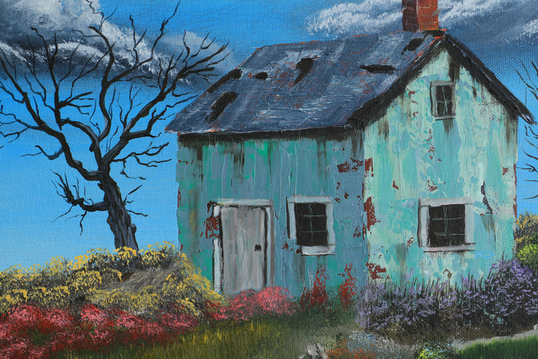 Mountain Top Splendor by Art Clark |   Closeup View of Artwork 