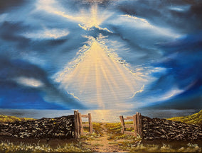 Original art for sale at UGallery.com | The Invitation by Art Clark | $825 | oil painting | 18' h x 24' w