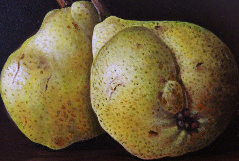 A Pair of Pears by Art Tatin |   Closeup View of Artwork 