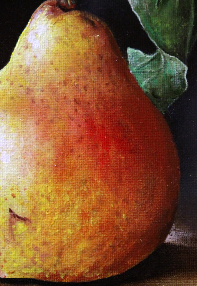 Blushing Pears by Art Tatin |  Closeup View of Artwork 