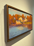 Original art for sale at UGallery.com | Autumn's Breath by Aruna Rao | $1,425 | oil painting | 14' h x 26' w | thumbnail 2