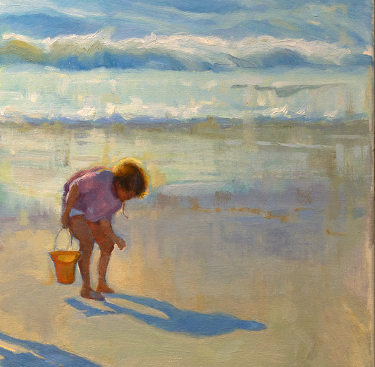 Beachcombers by Aruna Rao |   Closeup View of Artwork 