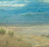 Original art for sale at UGallery.com | Beckoning Sea by Aruna Rao | $5,250 | oil painting | 36' h x 36' w | thumbnail 4