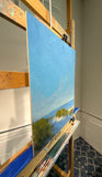 Original art for sale at UGallery.com | Quiet Horizons by Aruna Rao | $1,050 | oil painting | 20' h x 16' w | thumbnail 2