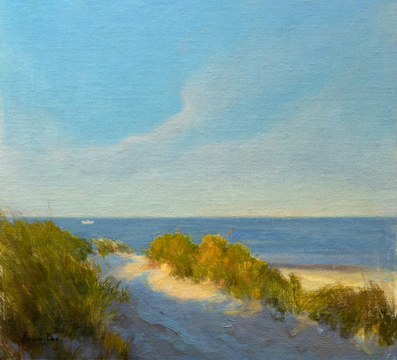 Quiet Horizons by Aruna Rao |   Closeup View of Artwork 