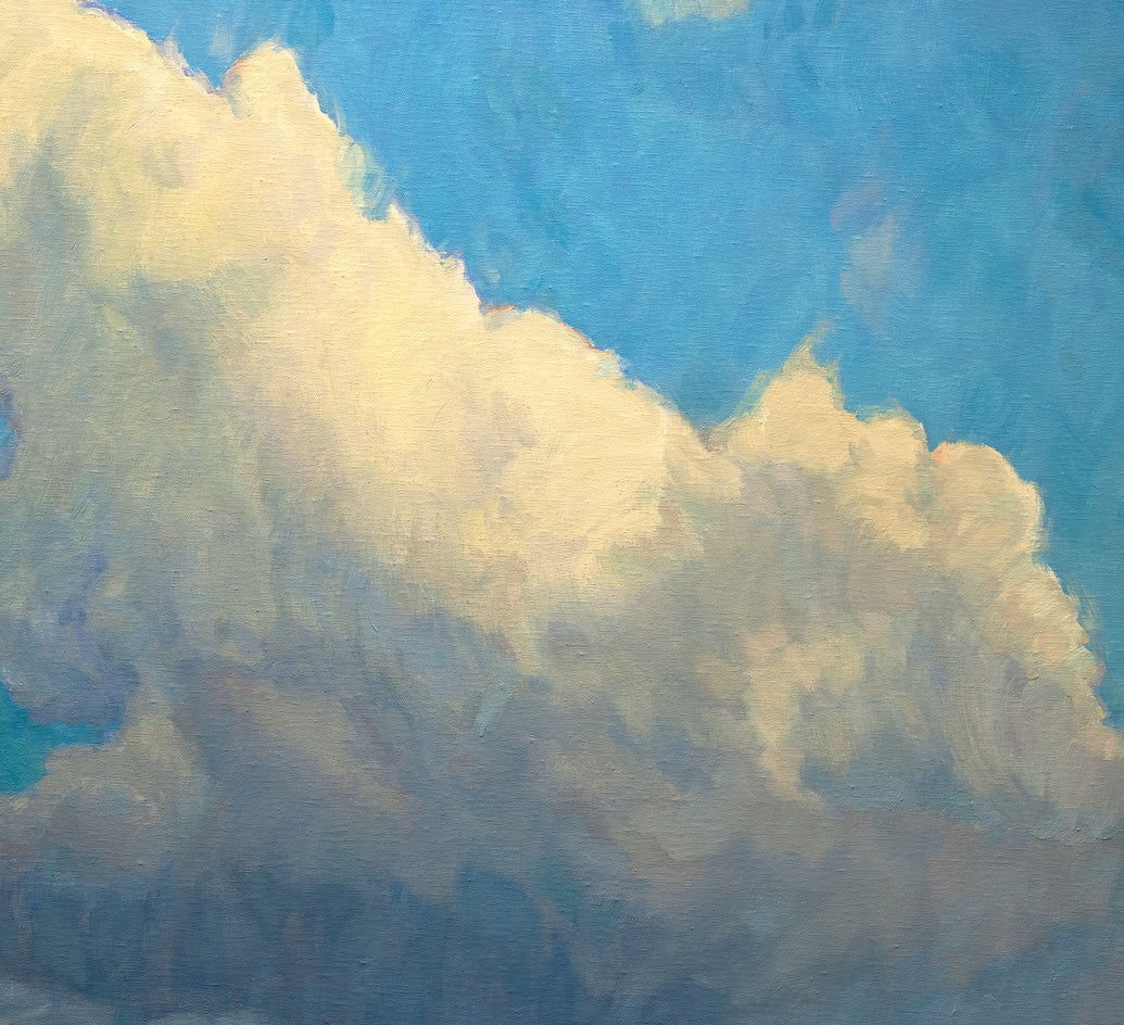 Sea of Clouds by Aruna Rao |  Closeup View of Artwork 