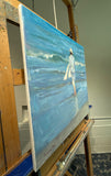 Original art for sale at UGallery.com | She’s Like the Wind by Aruna Rao | $2,000 | oil painting | 20' h x 20' w | thumbnail 2