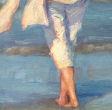 Original art for sale at UGallery.com | She’s Like the Wind by Aruna Rao | $2,000 | oil painting | 20' h x 20' w | thumbnail 4