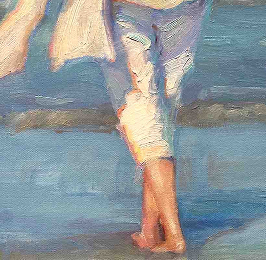 She’s Like the Wind by Aruna Rao |   Closeup View of Artwork 