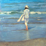 Original art for sale at UGallery.com | She’s Like the Wind by Aruna Rao | $2,000 | oil painting | 20' h x 20' w | thumbnail 1