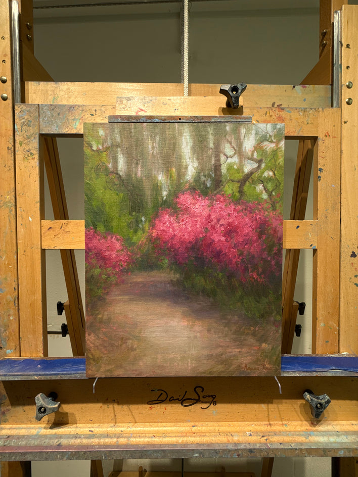 Through the Azaleas by Aruna Rao |  Context View of Artwork 