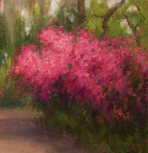 Through the Azaleas by Aruna Rao |   Closeup View of Artwork 