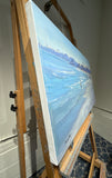 Original art for sale at UGallery.com | Tidewalkers by Aruna Rao | $3,500 | oil painting | 24' h x 36' w | thumbnail 2