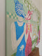 Original art for sale at UGallery.com | Admiring by Arvind Kumar Dubey | $7,050 | acrylic painting | 42' h x 54' w | thumbnail 2