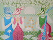 Original art for sale at UGallery.com | Admiring by Arvind Kumar Dubey | $7,050 | acrylic painting | 42' h x 54' w | thumbnail 1