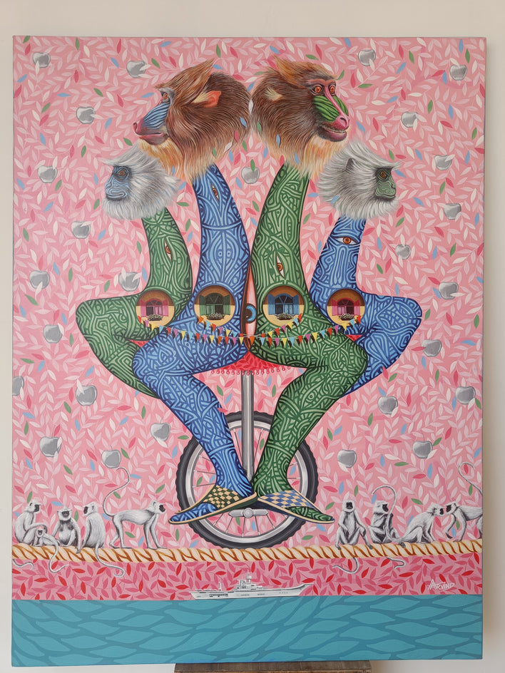 Life in the City by Arvind Kumar Dubey |  Context View of Artwork 