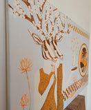 Original art for sale at UGallery.com | Long Drive by Arvind Kumar Dubey | $7,100 | acrylic painting | 36' h x 60' w | thumbnail 2