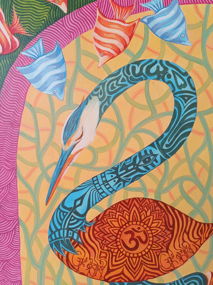 Mirage by Arvind Kumar Dubey |  Closeup View of Artwork 