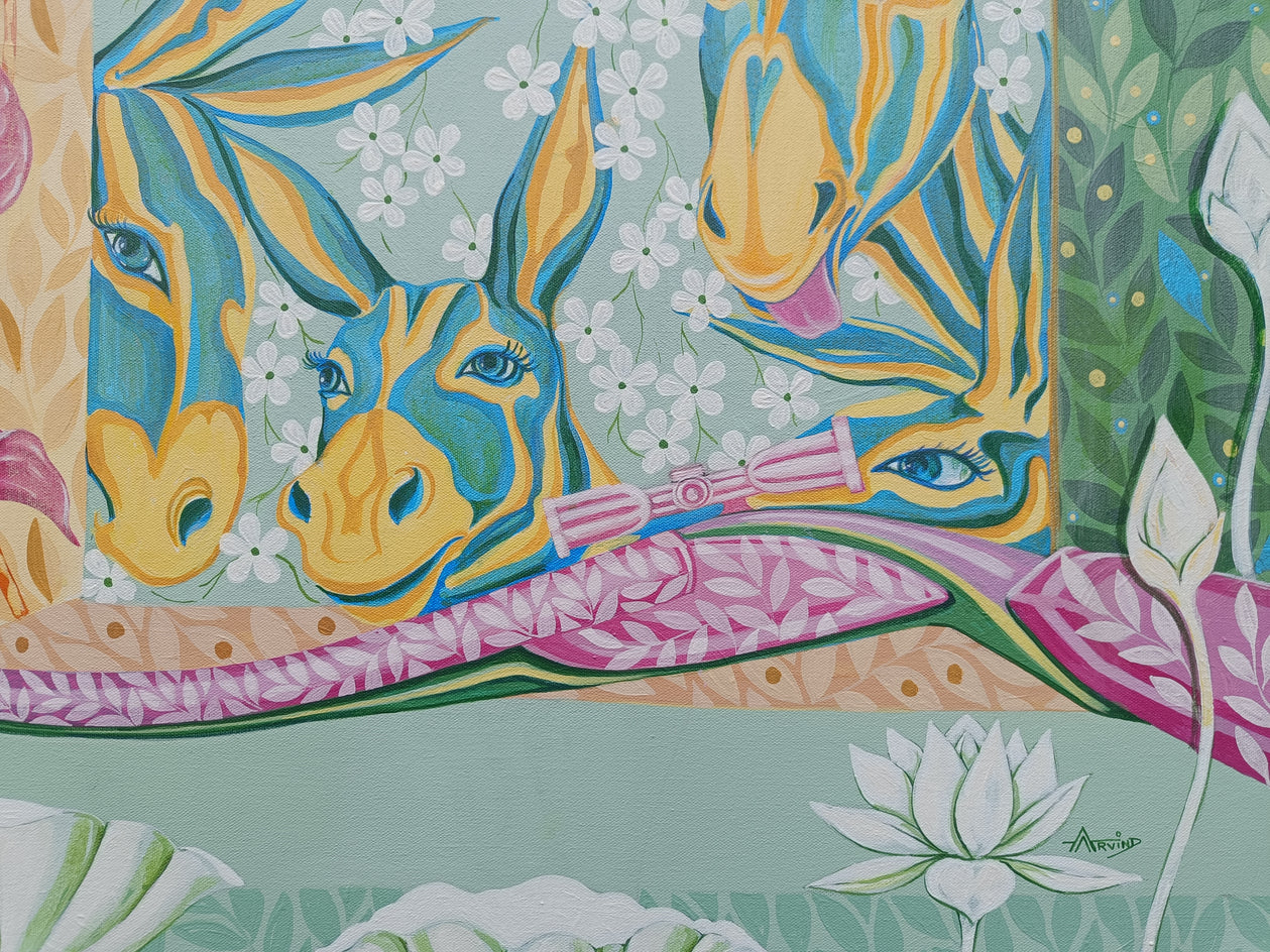 Prosperity by Arvind Kumar Dubey |  Closeup View of Artwork 