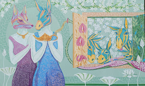 Original art for sale at UGallery.com | Prosperity by Arvind Kumar Dubey | $7,100 | acrylic painting | 36' h x 60' w