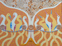 Original art for sale at UGallery.com | Swayanwar  (Self Choice) by Arvind Kumar Dubey | $3,800 | acrylic painting | 36' h x 48' w | thumbnail 1