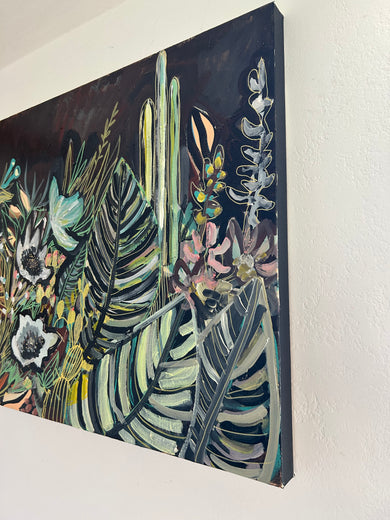 Nocturnal by Autumn Rose |  Side View of Artwork 