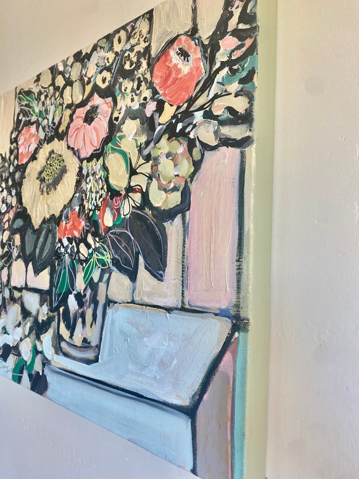Pastel Pontification by Autumn Rose |  Side View of Artwork 