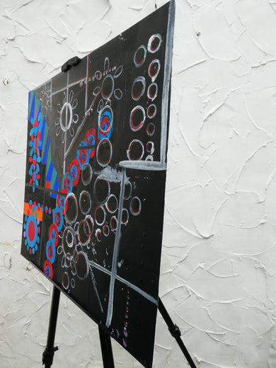 Dark Matter by Ava Doran |  Side View of Artwork 