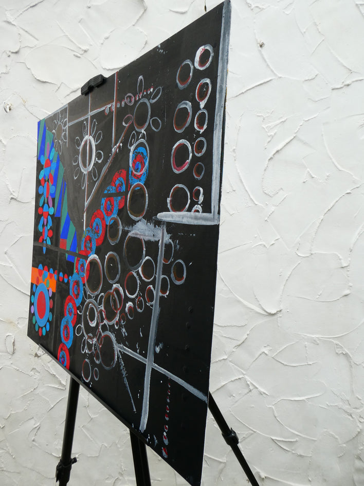 Dark Matter by Ava Doran |  Side View of Artwork 