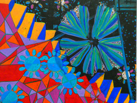 Original art for sale at UGallery.com | Descent by Ava Doran | $1,100 | ink artwork | 20' h x 24' w