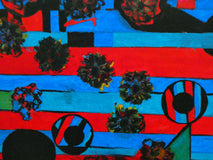 Original art for sale at UGallery.com | Field of Poppies by Ava Doran | $1,100 | ink artwork | 20' h x 24' w | thumbnail 4