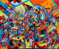 Original art for sale at UGallery.com | Galaxy by Ava Doran | $1,100 | ink artwork | 20' h x 24' w | thumbnail 1