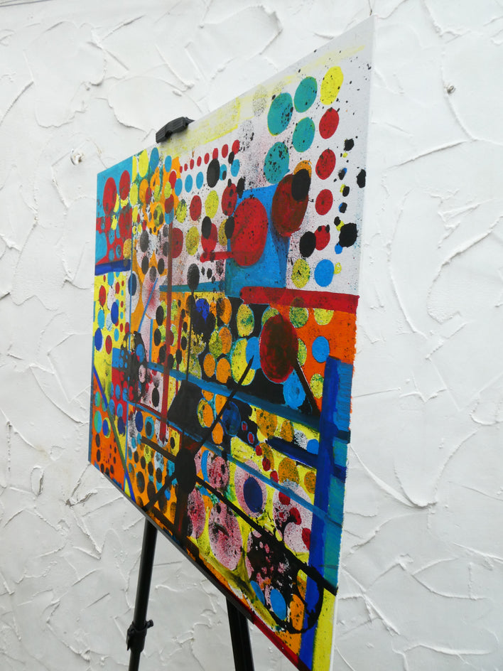 Many Worlds Theory 3 by Ava Doran |  Side View of Artwork 