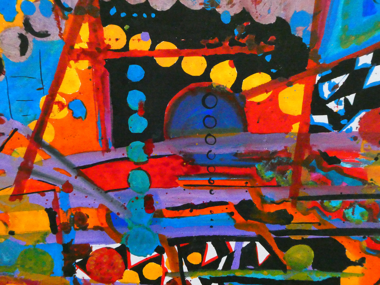 Many Worlds Theory  1 by Ava Doran |  Closeup View of Artwork 