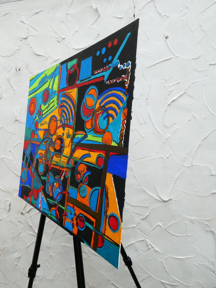 Many Worlds Theory 2 by Ava Doran |  Side View of Artwork 